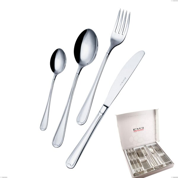 Cofanetto 24 pezzi coltello economico Euro, 18/10 (AISI304), spessore 2,00 mm