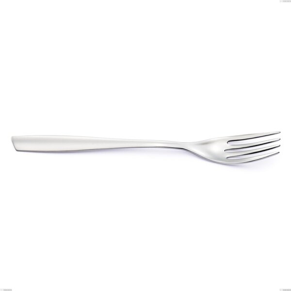 Forchetta da tavola ELEVEN in acciaio 18.10 AISI304 2.5 mm, lunghezza 220 mm finitura lucido a specchio lavabili in lavastoviglie