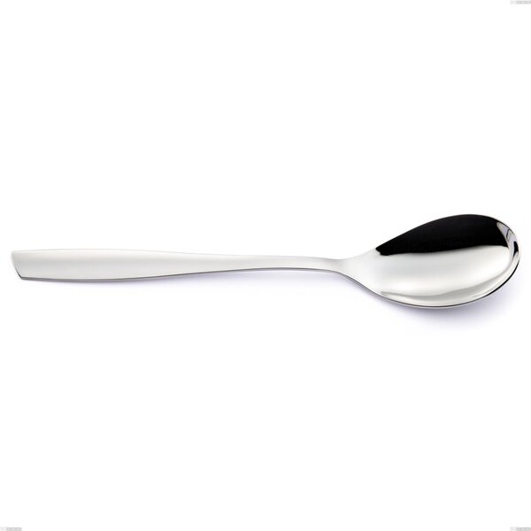 Cucchiaio da tavola ELEVEN in acciaio 18.10 AISI304 2.5 mm , lunghezza 220 mm finitura lucido a specchio lavabili in lavastoviglie