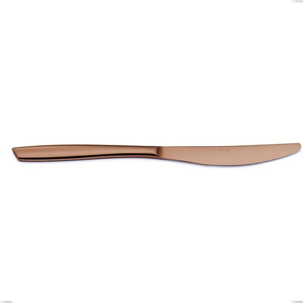 Coltello tavola ELeven PVD Chocolate, Acciaio 18/10 lucido, spessore 2.5 mm, lunghezza 235 mm, PVD chocolate