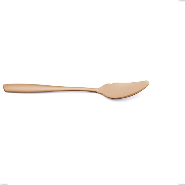 Coltello pesce Eleven rose brunita lucida , Acciaio inox 18-10, AISI 304 Brunito Lucido, spessore 2,5 mm mm, lunghezza 204 mm
