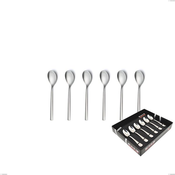 Confezione vetrina 6 pezzi moka Fashion sabbiato , 18/10 (AISI304) , spessore 3 mm