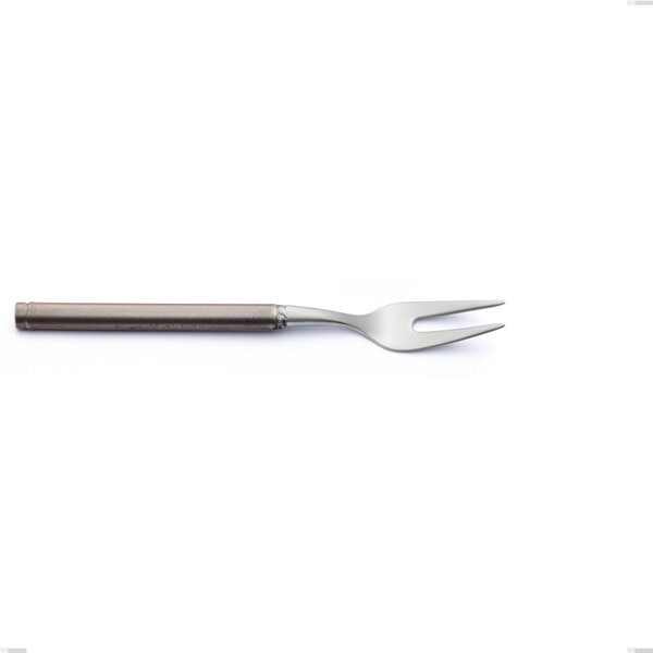 Forchetta carne Fuoco, Acciaio inox 18.10 (AISI304),lunghezza 208 mm,manico in tubolare d'acciaio sabbiato e brunito
