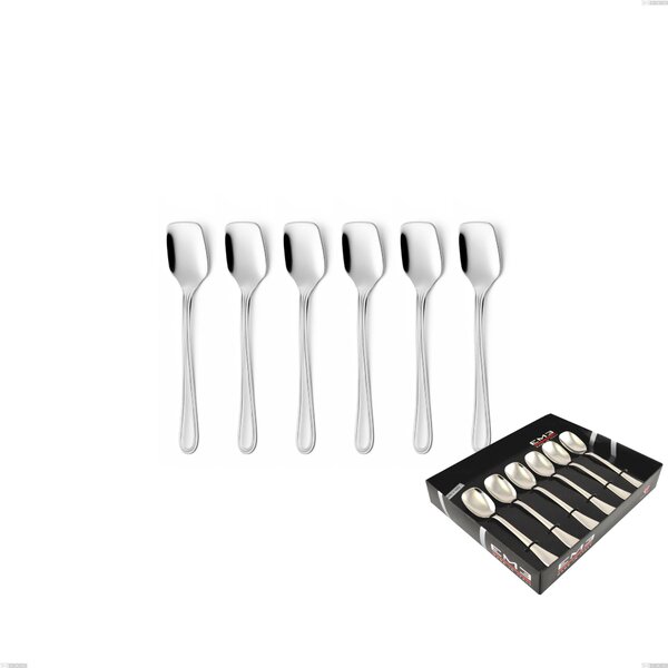 Confezione vetrina 6 pezzi gelato Galles, Acciaio inox 18/10 (aisi 304), spessore 2.00 mm