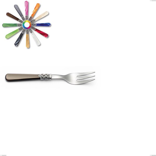 Forchetta dolce Ginevra, (acciaio 18.10 aisi304), manico in nylon, Lunghezza 151 mm