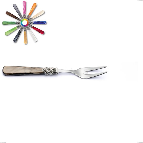 Forchetta carne Ginevra, (acciaio 18.10 aisi304), manico in nylon, Lunghezza 209 mm