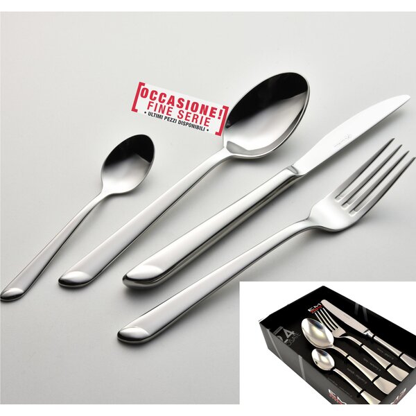 Confezione vetrina 24 pezzi coltello manico vuoto Goccia, acciaio 18/10 ( Aisi 304) , spessore 4 mm
