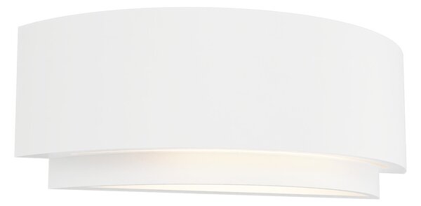 Applique da Parete G9 Semicircolare in Gesso Pitturabile