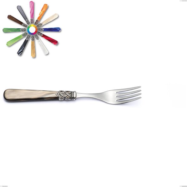 Forchetta tavola Ginevra, (acciaio 18.10 aisi304), manico in nylon, Lunghezza 209 mm