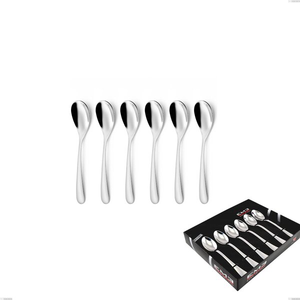 Confezione vetrina 6 pezzi caff� Hotel, Acciaio inox 18.10 (AISI304), spessore 2.5 mm
