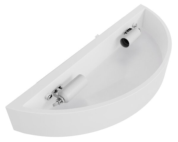 Applique da Parete Curva 2xE14 in Gesso Pitturabile