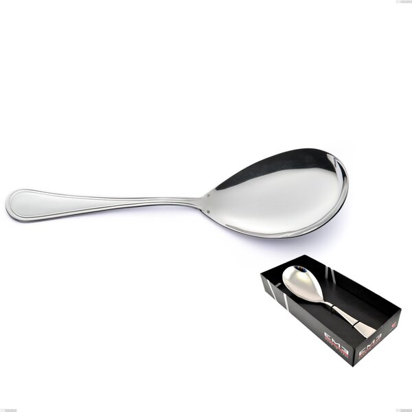 Confezione vetrina 1 pezzi pala riso Impero Argento 8 micron, Acciaio inox Aisi 304 Finitura Argentata, spessore argento 8 micron, spessore posata 3 mm