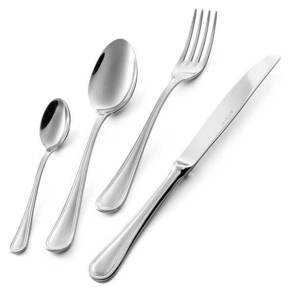 Servizio Posate 4 pezzi 1 posto tavola IMPERO in acciaio inox 18.10 lucidato spessore 2.5 mm