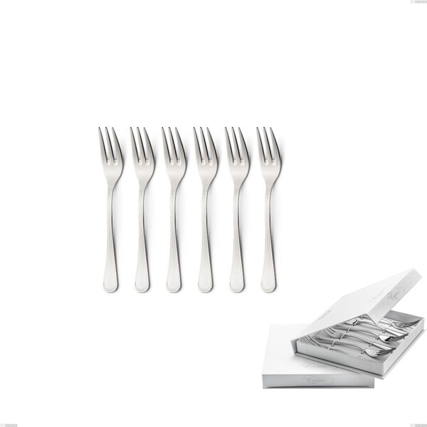 Confezione a libro 6 pezzi forchette dolce Impero, ACCIAIO INOX 18.10(AISI304), spessore 2.5 MM