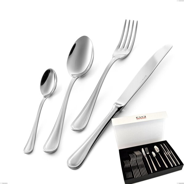 Set di posate 24 pezzi Impero in confezione panoramica a libro coltello economico, ACCIAIO INOX 18.10(AISI304), spessore 2.5 MM