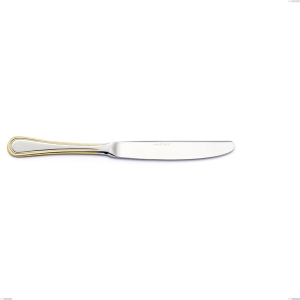 Coltello frutta Impero oro, acciaio 18-10, oro 24 carati lucido, spessore 2.5 mm, lunghezza 217 mm