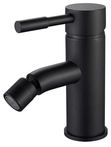 Miscelatore monocomando per bidet, lavabo, in ottone nero