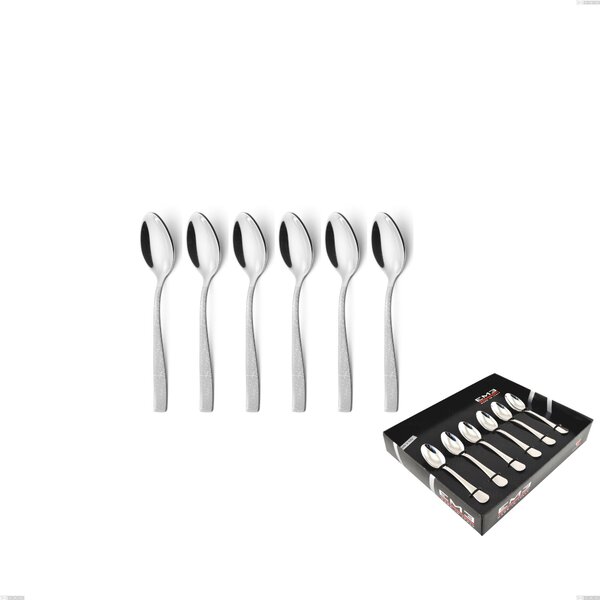 Confezione vetrina 6 pezzi moka Infinity la Divina, Acciaio 18/10 Inox Lucido con incisione al laser, spessore 2,5 mm mm