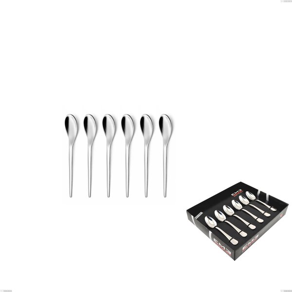 Confezione vetrina 6 pezzi moka Joli, Acciaio inox 18.10 (AISI304), spessore 4.00 mm finitura Lucida