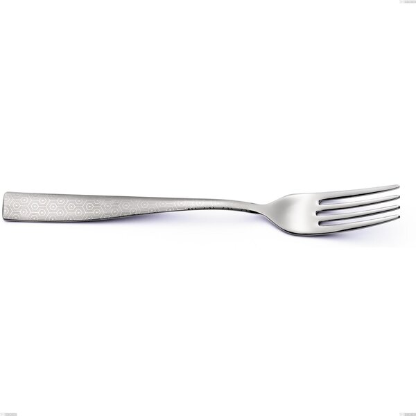 Forchetta tavola Infinity Seamless, Acciaio 18/10 (aisi 304) incisione lasert, spessore 2.5 mm, lunghezza 214 mm