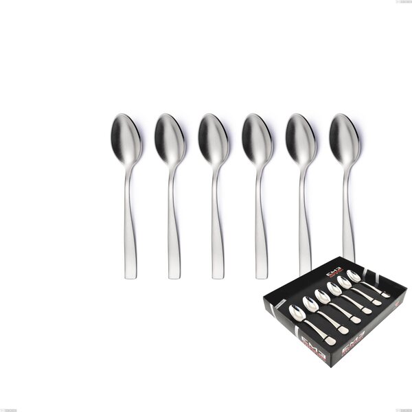 Confezione vetrina 6 pezzi moka infinity Sabbiato , Acciaio 18/10 (aisi 304 ) incisione laser, spessore 2.5 mm