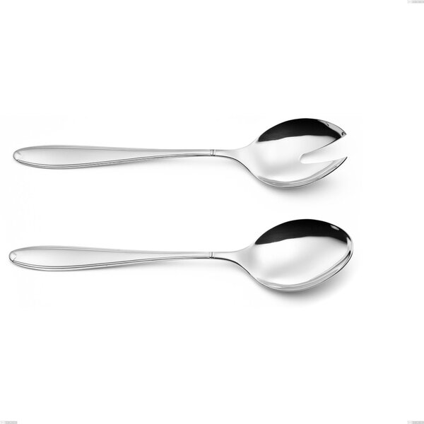 Coppia insalata Kappa, Acciaio inox 18.10 (AISI304), spessore 2.5 mm, lunghezza 243 mm inox lucido