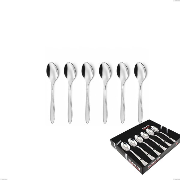 Confezione vetrina 6 pezzi caff� Kappa Sabbiato, 18/10 (AISI304) , spessore 2,5 mm