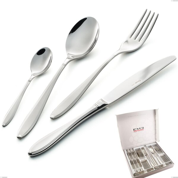 Cofanetto 24 pezzi Kappa Sabbiato, 18/10 (AISI304) , spessore 2,5 mm