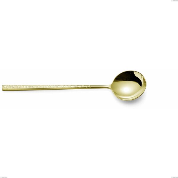 Cucchiaio da servizio Kyoto Origami Tin Gold, Acciaio inox (Aisi 304) trattamento pvd acciaio lucido, lunghezza 238 mm
