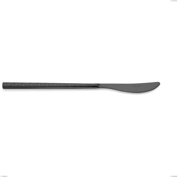 Coltello tavola Kyoto Origami Black, Acciaio inox (Aisi 304) trattamento pvd acciaio lucido, lunghezza 229 mm