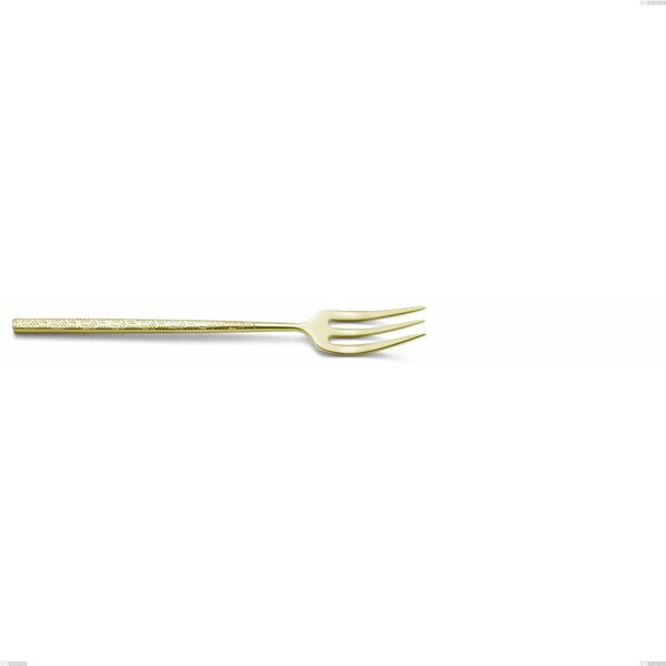 Forchetta dolce Kyoto Origami Tin Gold, Acciaio inox (Aisi 304) trattamento pvd acciaio lucido, lunghezza 153 mm