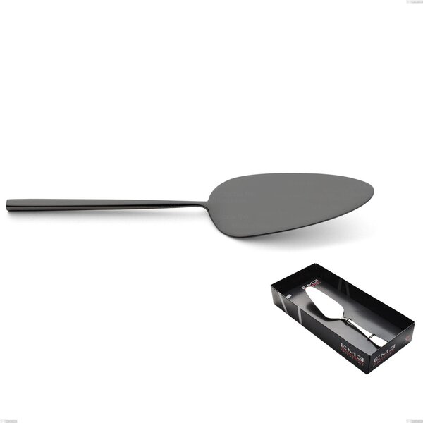 Confezione vetrina 1 pezzo pala torta Kyoto Sabbiato Black, Acciaio inox (Aisi 304) inox sabbiato