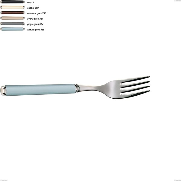 Forchetta tavola linea gres, acciaio 18/10 aisi 304 manici in acrilico, lunghezza 210 mm