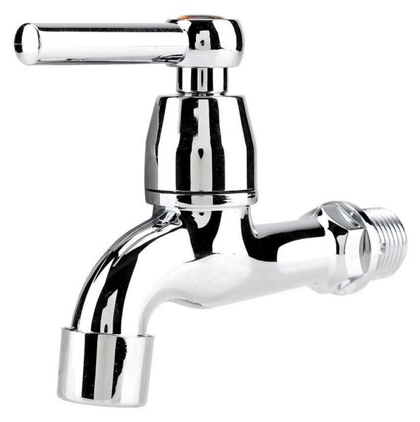 Rubinetto per lavabo, nero, con un solo getto e maniglia