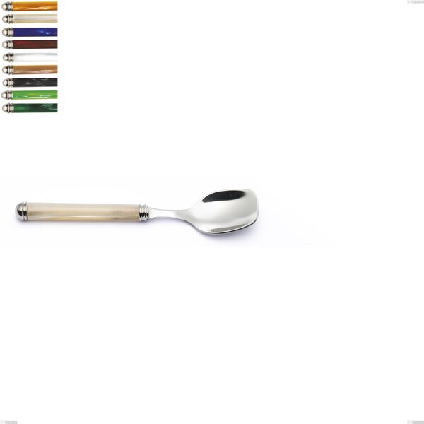 Cucchiaio gelato Linea Perlato, Acciaio inox 18/10 (AISI304) Lunghezza 151 mm manico in ABS doppia ghiera lavabili in lavastoviglie