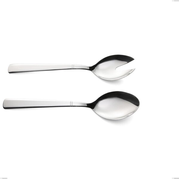 Coppia insalata lux, Acciaio inox Aisi 304 Posate Lucide, spessore 2.5 mm, lunghezza 226 mm