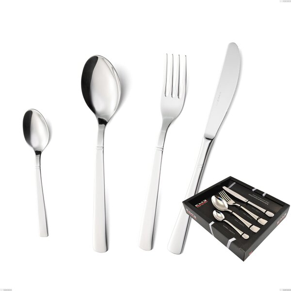 Servizio Posate 24 Pezzi LUX in acciaio inox 18/10 lucidatura a specchio 2,5 mm di spessore in confezione vetrina