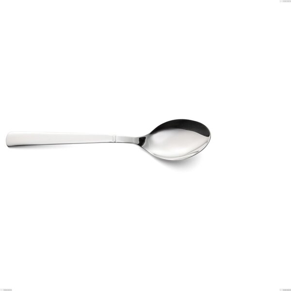 Cucchiaio tavola linea LUX in Acciaio 18/10 (AISI 304) lunghezza 195 mm, spessore 2,5 mm, finitura inox lucido lavabili in lavastoviglie