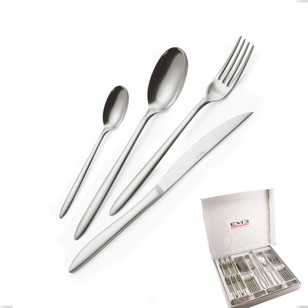 Cofanetto 24 pezzi coltello economico live, Acciaio inox (Aisi 304) lucido