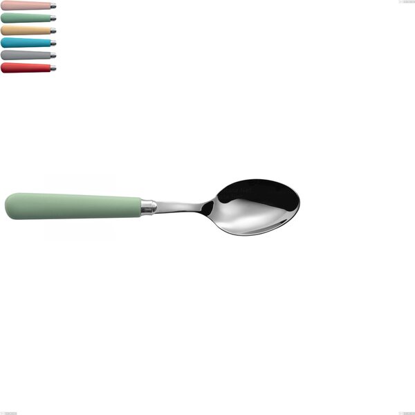 Cucchiaio da servizio macarons, Acciaio inox 18.10 lunghezza 234 mm manici in acrilico inox lucido