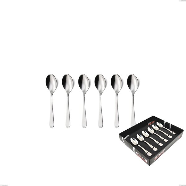 Confezione vetrina 6 pezzi moka Lady, 18/10 (AISI304), spessore 2,5 mm