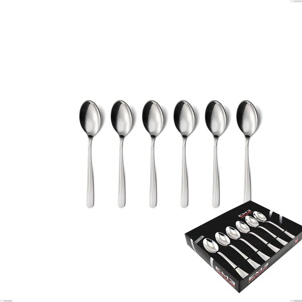 Confezione vetrina 6 pezzi caff� medea, Acciaio inox Aisi 304 lucido, spessore 3 mm