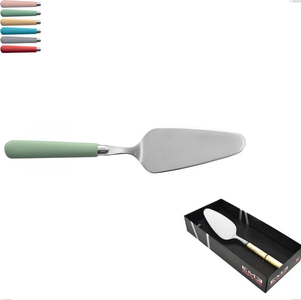 Confezione vetrina 1 pezzo pala torta macarons, Acciaio inox 18.10 manici in acrilico inox lucido