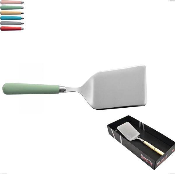 Confezione vetrina 1 pezzo pala lasagne macarons, Acciaio inox 18.10 manici in acrilico inox lucido