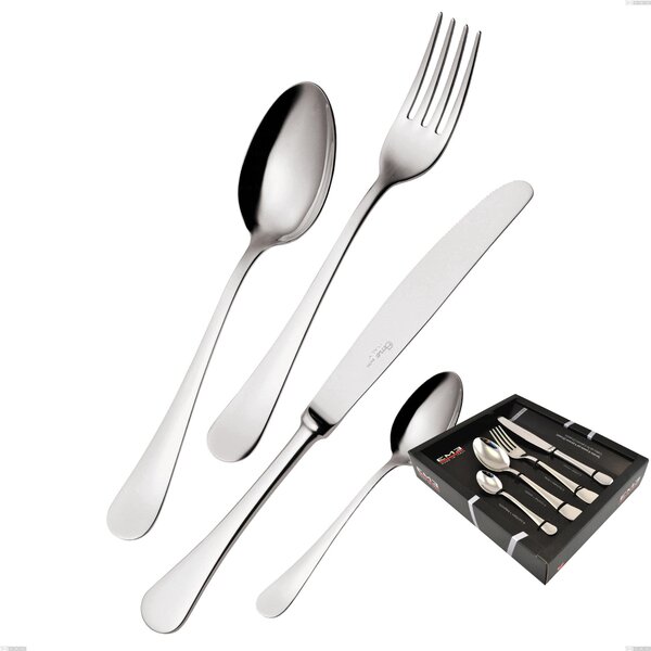 Confezione vetrina 24 pezzi coltello economico Milano inox 18/10 , Acciaio inox 18/10 (AISI304) lucido a specchio, spessore 2,5 mm