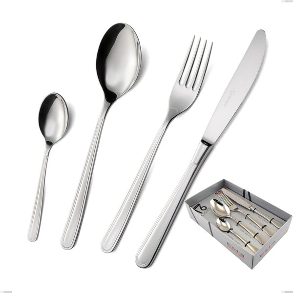 Confezione vetrina 16 pezzi medea, Acciaio inox Aisi 304 lucido, spessore 3 mm