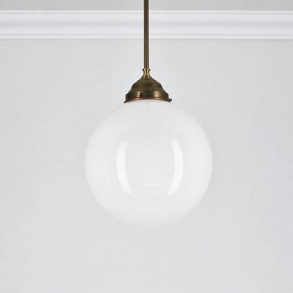 Berliner Messinglampen Lampada a sospensione PS45, dimmerabile, Alluminio / Grigio / Zincato, Cucina, Ottone, Antico, Lampada a sospensione
