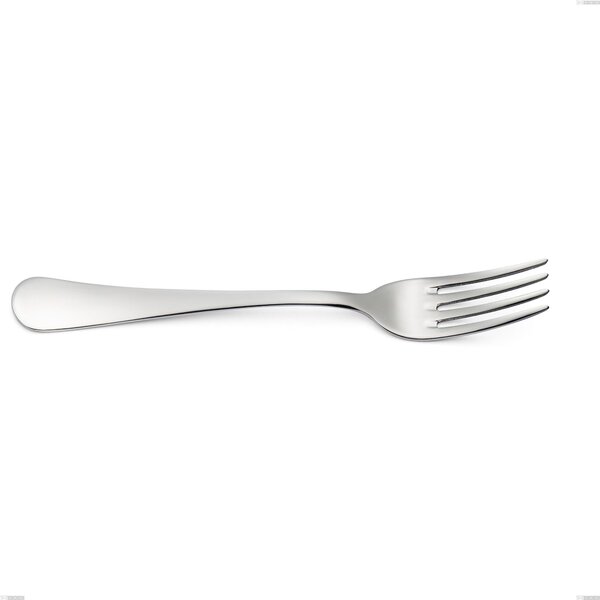 Forchetta tavola Milano inox 18/10 , Acciaio inox 18/10 (AISI304) lucido a specchio , spessore 2.5 mm, lunghezza 205 mm