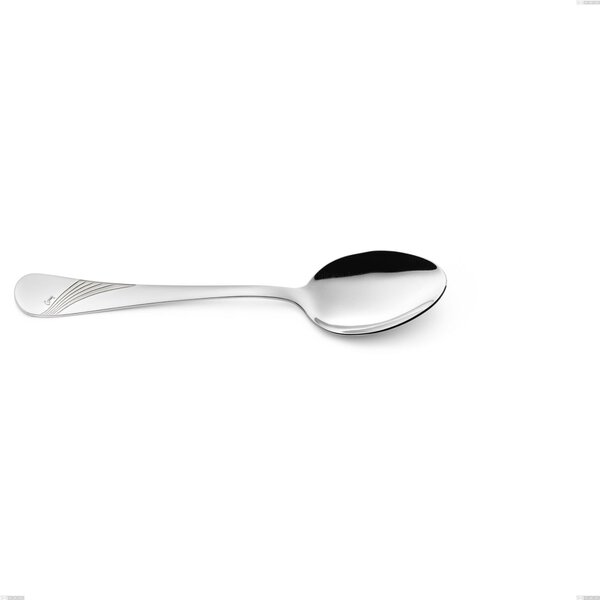 Cucchiaio da tavola, minestra Milano Inciso , 18/10 (AISI304) acciaio inox Lucido Acciaio lucido finitura a specchio , manico inciso, spessore 2,5 mm mm, lunghezza 205 mm