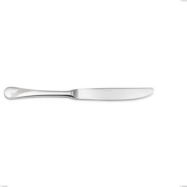 Coltello tavola Milano Inciso , 18/10 (AISI304) acciaio inox Lucido Acciaio lucido finitura a specchio , manico inciso, spessore 2,5 mm mm, lunghezza 240 mm